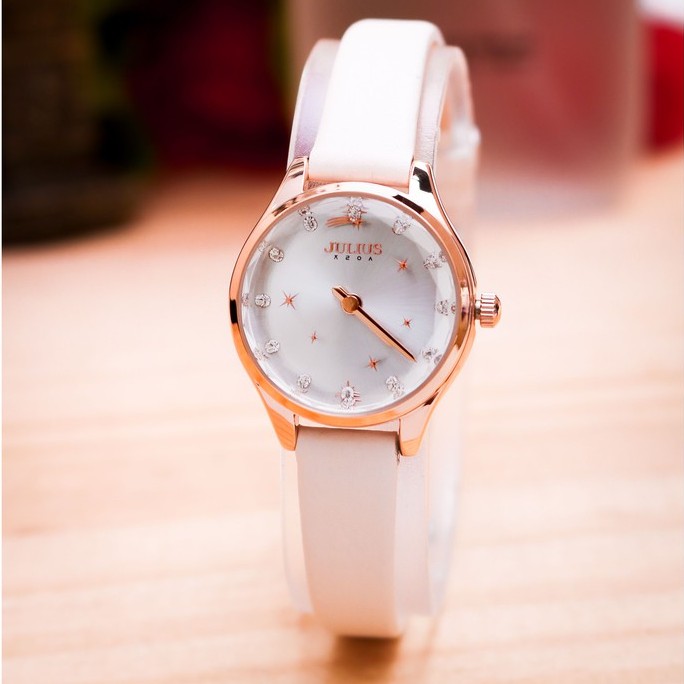 Đồng hồ Nữ Julius JA-1177 dây da | Julius Official