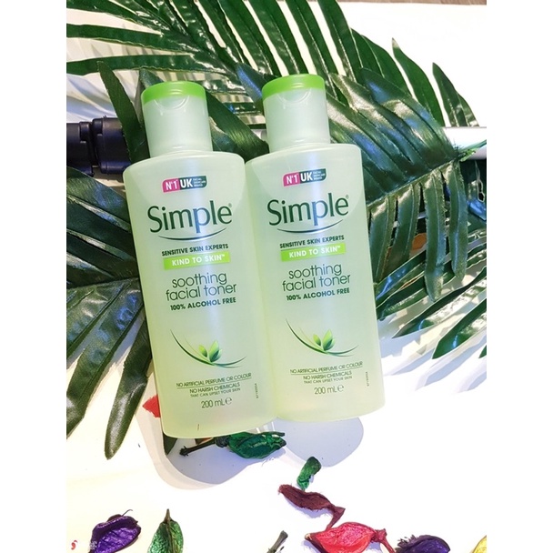 Nước hoa hồng Simple 👄 Toner không cồn cho da dịu nhẹ - Nước cân bằng da nhạy cảm | BigBuy360 - bigbuy360.vn