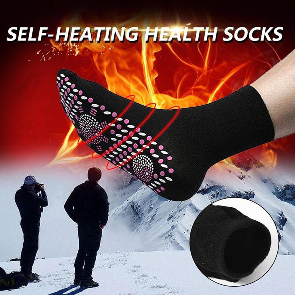 Set 1-5 Đôi Vớ Từ Tính Tự Sưởi Ấm Mát Xa Chăm Sóc Sức Khỏe Thời Trang Cho Cặp Đôi