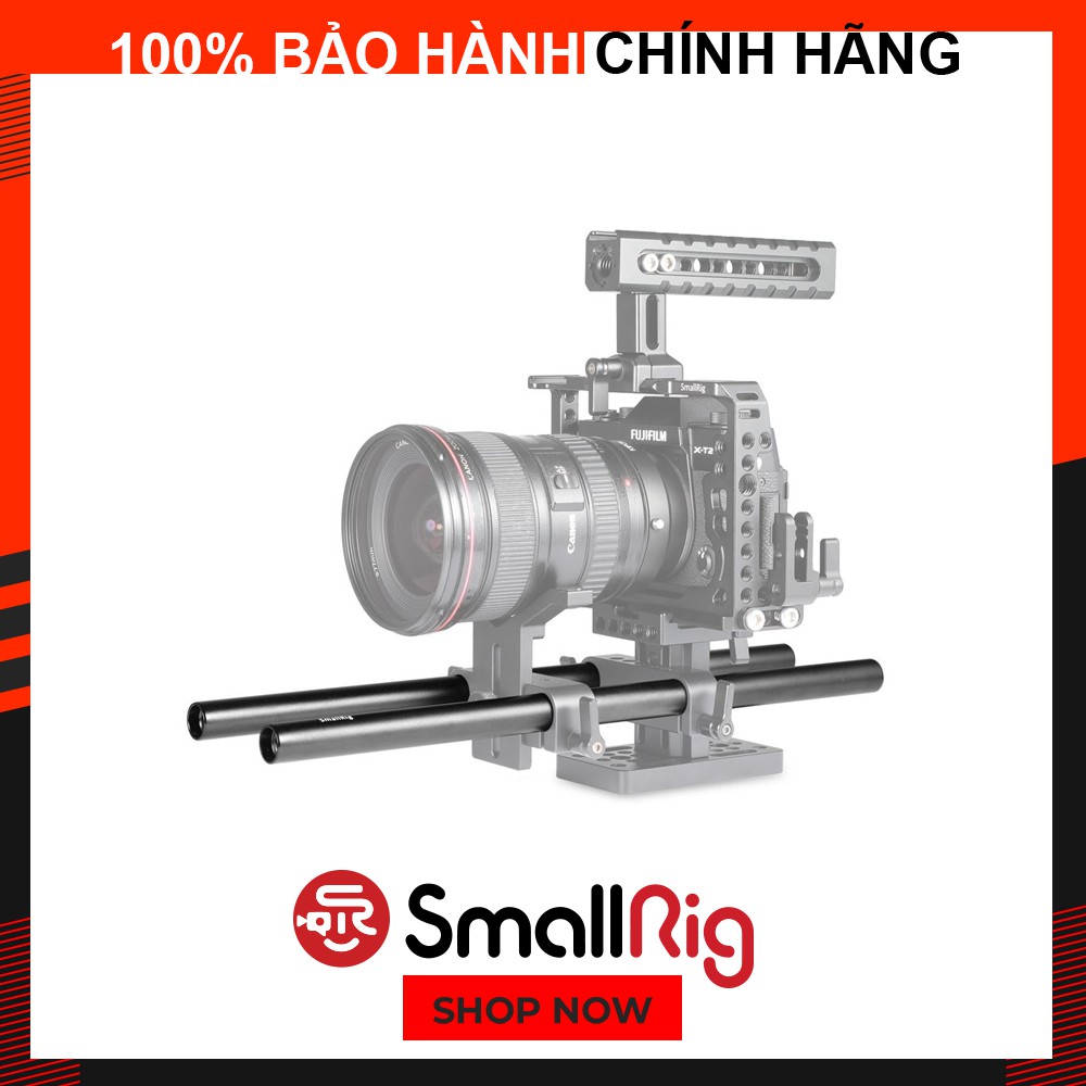 SMALLRIG Hard Anodizing Aluminum Alloy Pair of 15mm Rods  1053