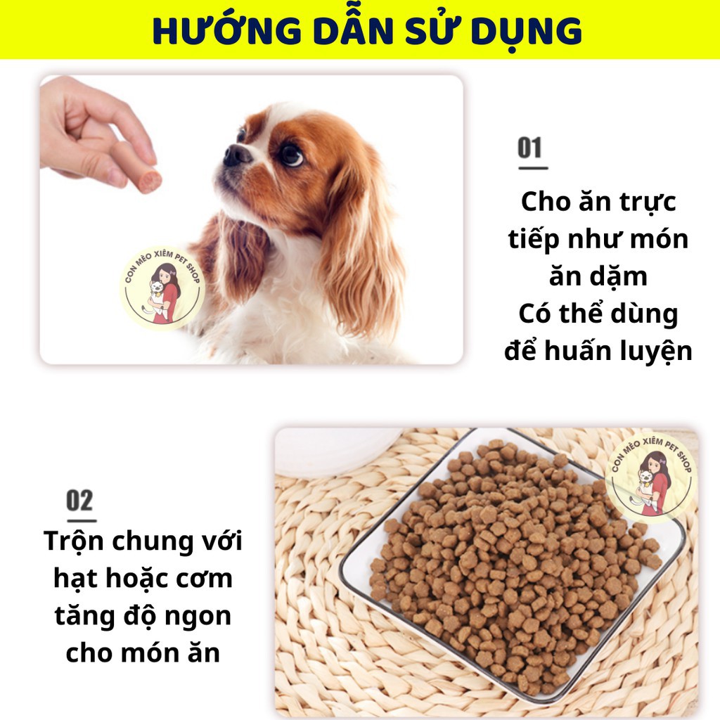 ( SHOP 2 ) ( Hàng sẵn ) Bánh cho chó làm sạch răng dinh dưỡng 100gr - Thức ăn bánh thưởng huấn luyện tăng cân cho cún mè