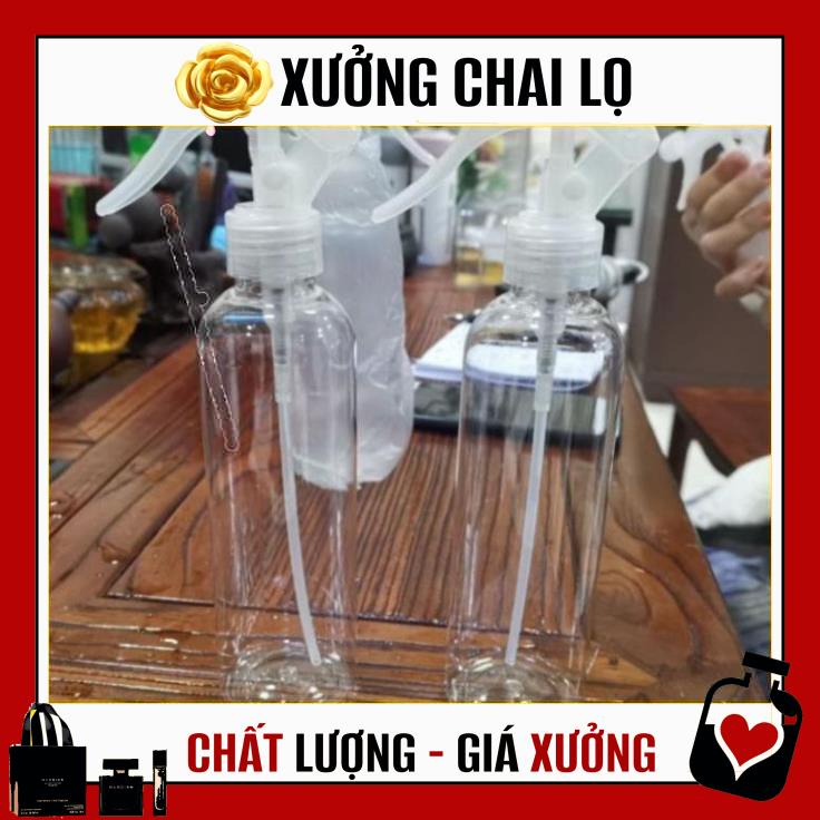 Chai Xịt Phun Sương ❤ TOP GIÁ RẺ ❤ Chai nhựa pet xịt Vòi chuột 200ml rỗng chiết mỹ phẩm ,Xưởng Chai Lọ