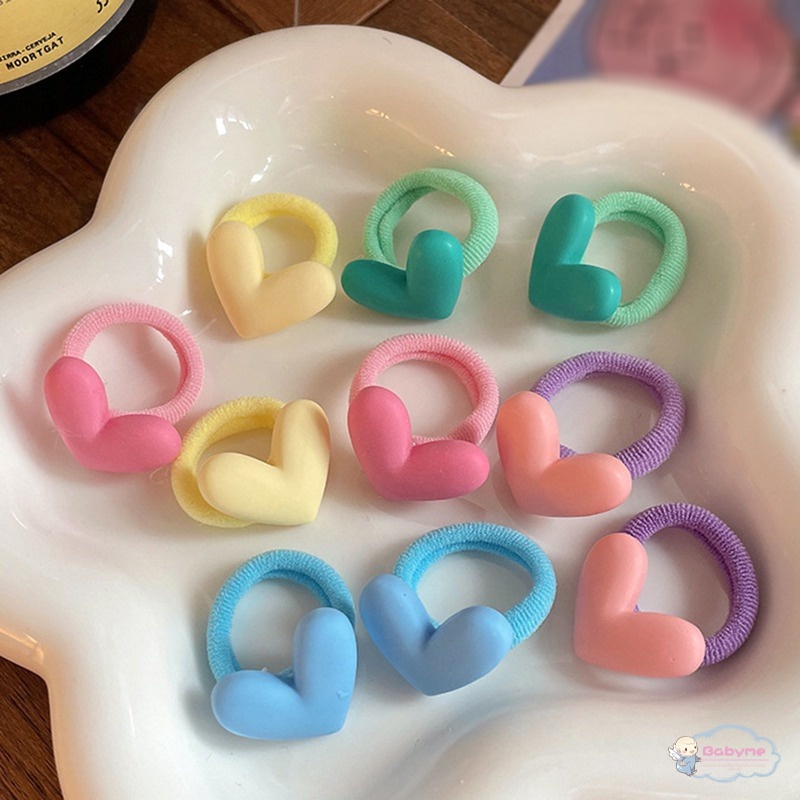Dây Cột Tóc Cao Su Cỡ Nhỏ Họa Tiết Hoạt Hình Dễ Thương Cho Bé Gái