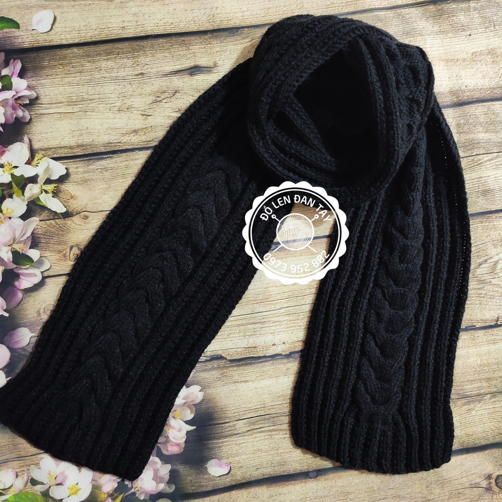 Khăn len đan tay nam nữ tỉ mỉ từng mũi - Quà tặng handmade ý nghĩa và độc đáo - Ấm áp mùa đông