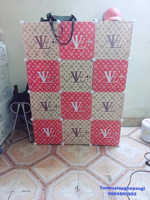 TỦ NHỰA LẮP GHÉP 6 Ô SÂU 47cm. Tặng 1 treo đồ.