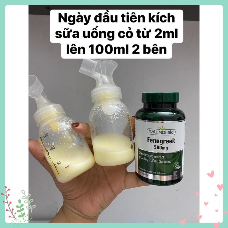 Viên Uống Lợi Sữa Cỏ Ca Ri Fenugreek Natures Aid 509mg 90 viên - Xuất xứ Anh