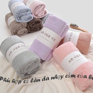 Combo 2 khăn tắm lông cừu cao cấp xuất hàn 00257
