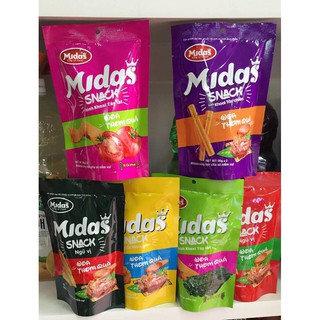Snack thịt nướng ngũ vị Midas 30g - giòn tan thơm phức ( 6 vị )