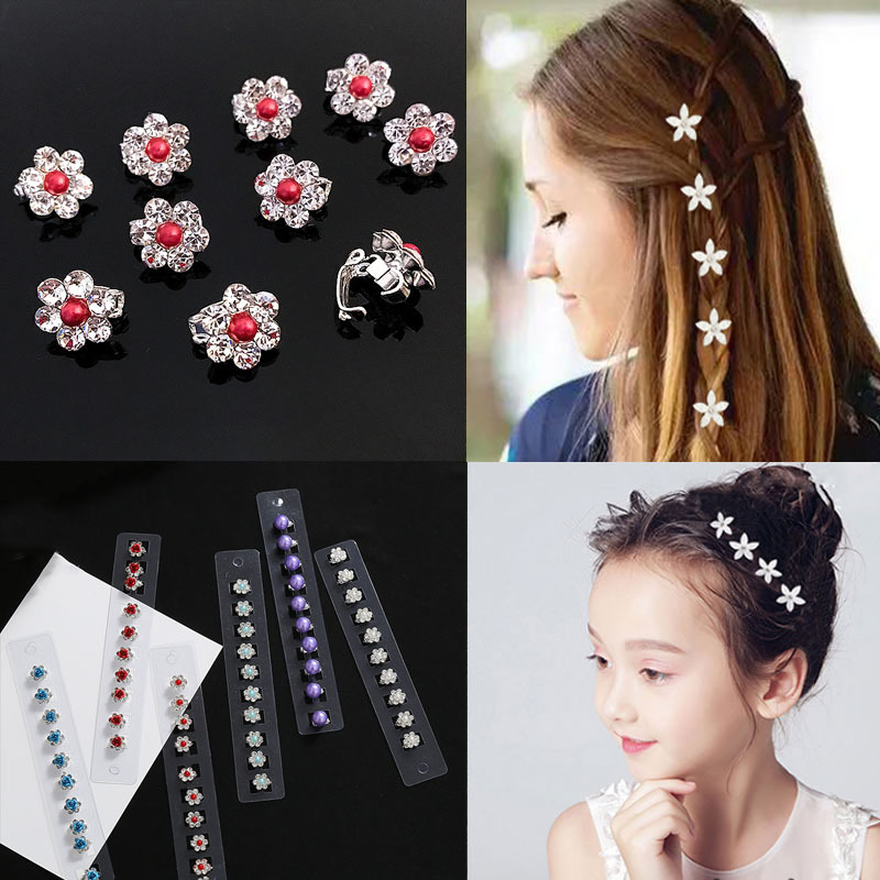 Set kẹp tóc mini xinh xắn tùy chọn màu sắc dành cho cô dâu