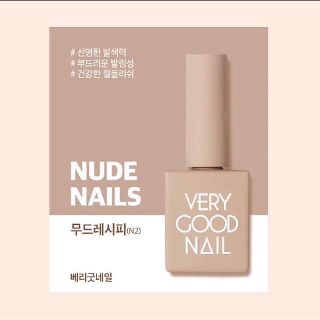 Sơn gel tone màu nude- tone trà sữa Very Good Nail Hàn Quốc [ lẻ 1 chai ]