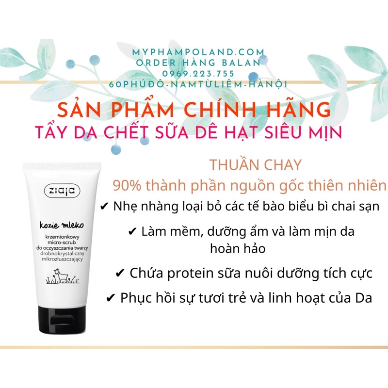 TẨY DA CHẾT ENZYM SỮA DÊ