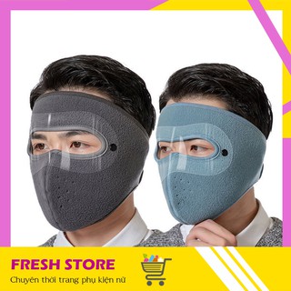 Khẩu Trang Ninja Nam Nữ Che Kín Toàn Mặt Kín Cổ Lót Nỉ Siêu Ấm KTN03HNX – Freshstore