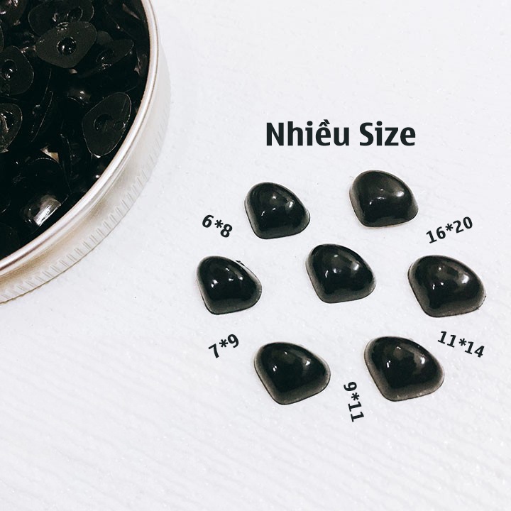 Mũi Thú Dán Gấu Bông Trang Trí Đồ Handmade
