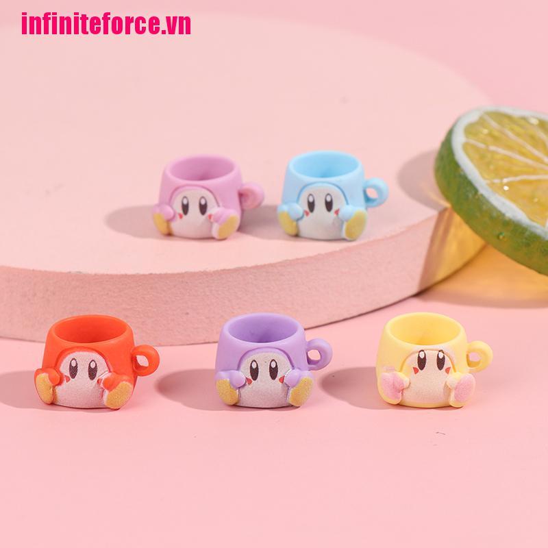 Bộ 5 ly nước mini thiết kế đáng yêu tỉ lệ 1 / 12 trang trí nhà búp bê