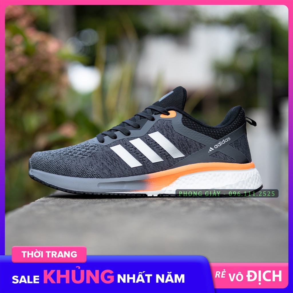 Giày Sneaker Nam A15 Màu Ghi Đậm