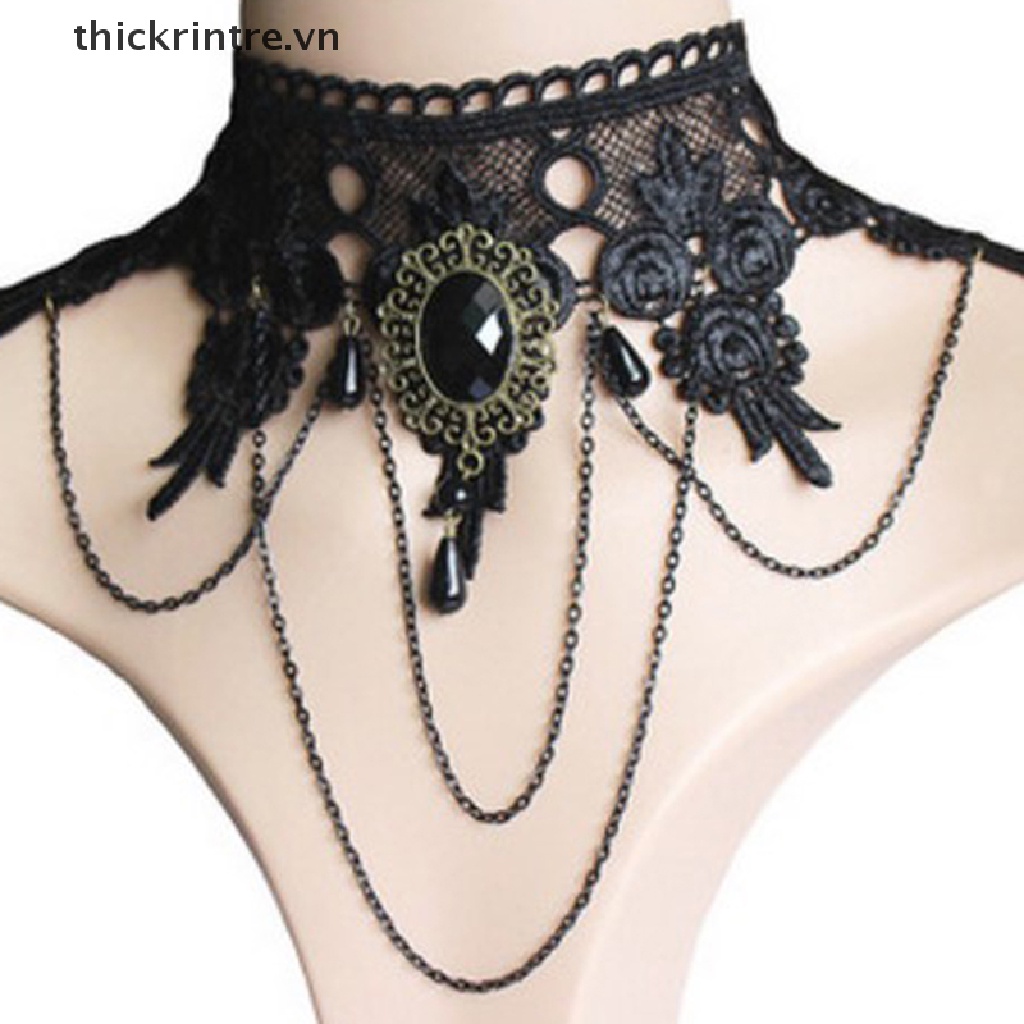 Vòng cổ choker phong cách gothic quyến rũ thời trang