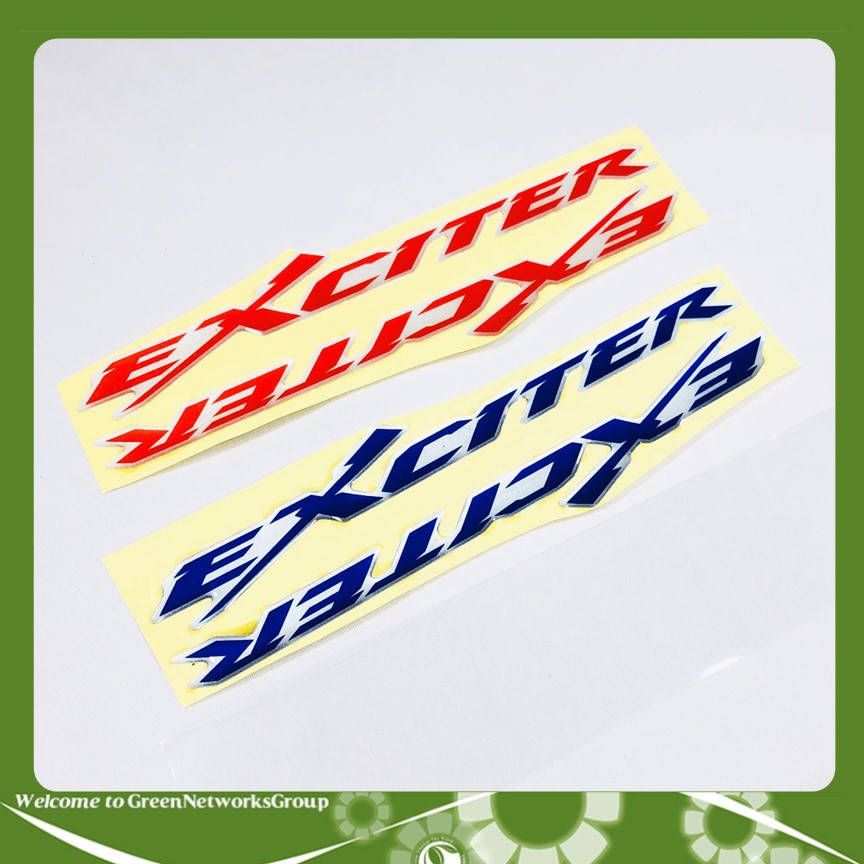 Bộ tem chữ nổi xe Exciter Greennetworks