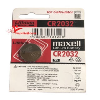 Pin cr 2032 maxell hàng Nhật thời gian sử dụng lên đến 2 năm