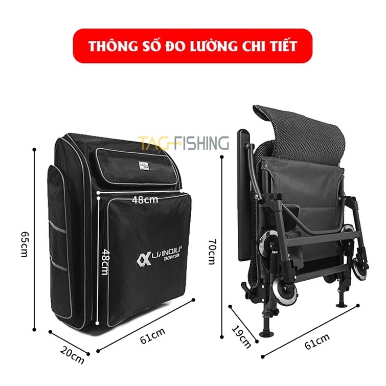 Ghế Địa Hình Cao Cấp Lianqiu C18 - Chính Hãng