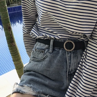 Thắt Lưng Nữ Màu Đen Khóa Tròn Thời Trang Tl002