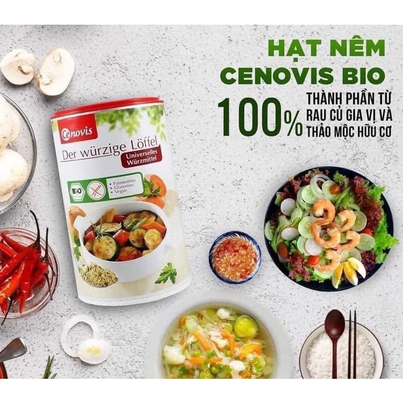 Hạt nêm rau củ hữu cơ Cenovis 270g