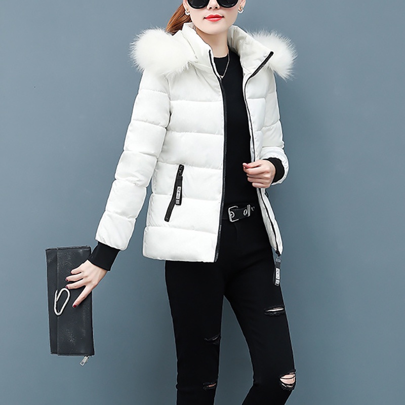 IELGY IELGY Áo Khoác Cotton Dày Tay Dài Màu Trơn Thời Trang Mùa Đông Mới Cho Nữ