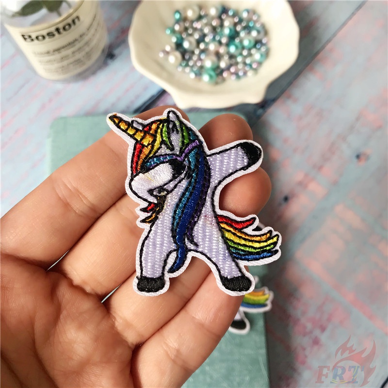 ☸ Sticker Ủi Thêu Hoạt Hình Dễ Thương ☸ 1 Cái Tự May Thêu Trên Sắt Trên Huy Hiệu Miếng Vá