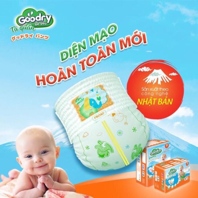 [Gói 8 miếng] Tã/bỉm quần bino / goodry size M8/L8/XL8/XXL8/XXXL8