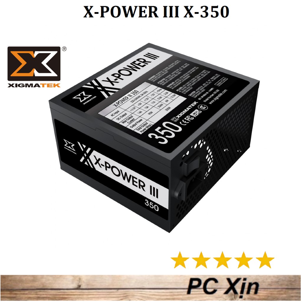 Nguồn máy tính XIGMATEK X-POWER III X-350 (EN45952)-Bảo hành 36 tháng | BigBuy360 - bigbuy360.vn