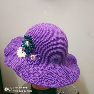 Mũ vành rộng sợi thô(hàng handmad)