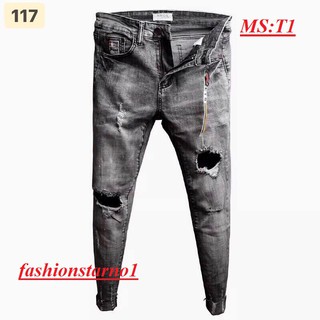 Quần Jean Nam Mới Về Rách Cực Chất, Chất Đẹp - fashionstarno1