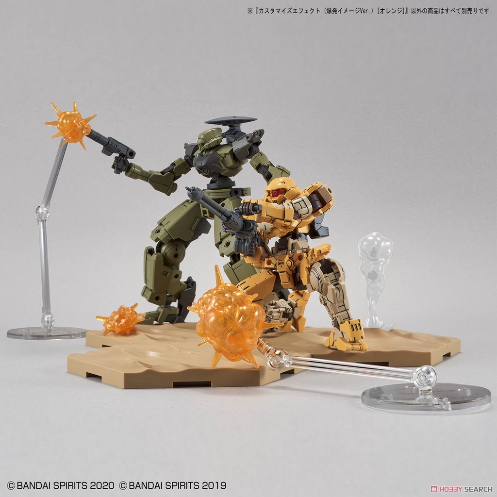 Mô hình lắp ráp giá đỡ trưng bày CUSTOMIZE EFFECT (BURST SCENE Ver.) [ORANGE] Bandai 03