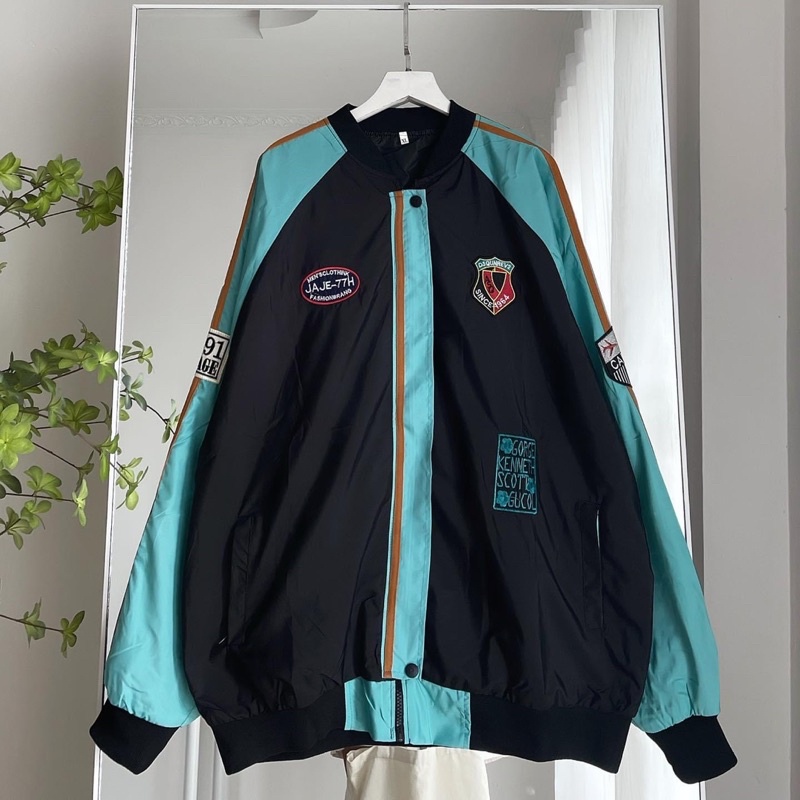Áo khoác dù 2 lớp form rộng 1964 unisex (nam nữ mặc được)