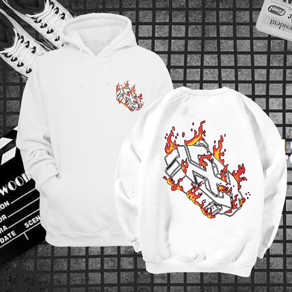 Áo hoodie sweater nỉ unisex form rộng highclub lửa freeship toàn quốc M122 | BigBuy360 - bigbuy360.vn