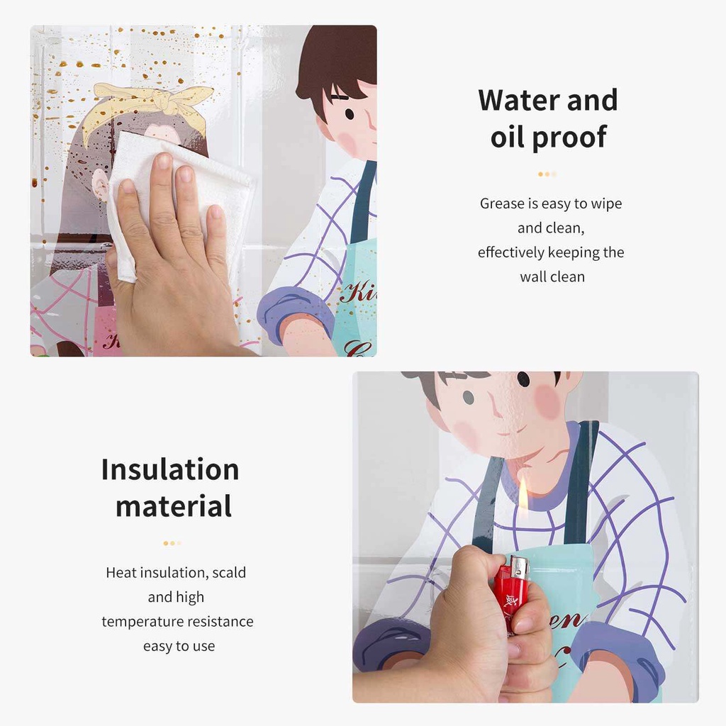 Giấy Dán Bếp Chống Dầu Mỡ, Cách Nhiệt Tráng Nhôm - Hàng Cao Cấp Mẫu Mới