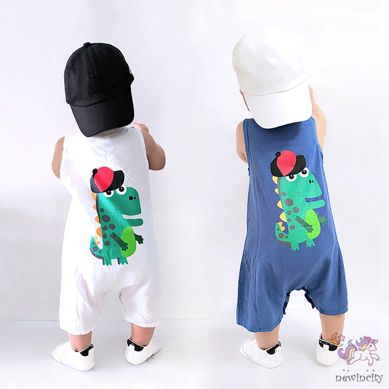 Bộ áo liền thân một mảnh họa tiết hoạt hình thời trang mùa hè dành cho bé trai