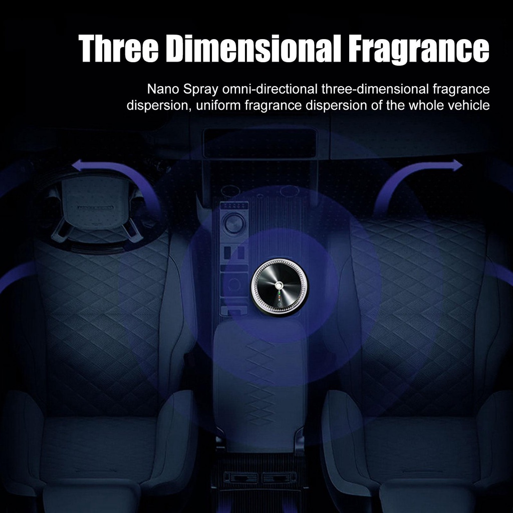 Máy Khuếch Tán Tinh Dầu ô tô Thông Minh, nước hoa ô tô, khử mùi oto