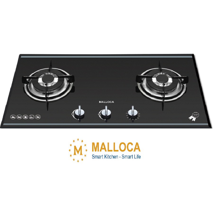 Bếp gas âm Malloca AS-920L (AS-920-L) - Bếp đôi