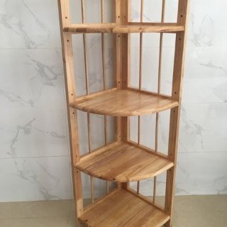 Kệ góc gỗ 4 tầng 35cm