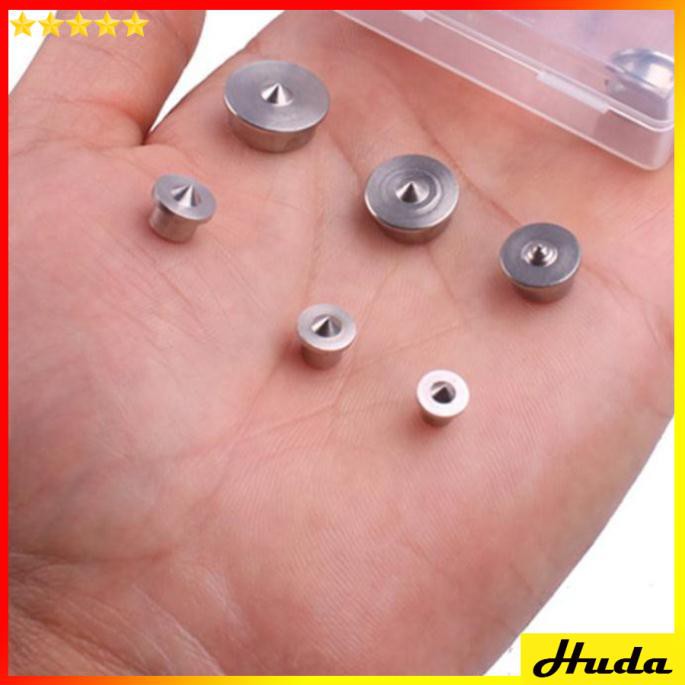 Bộ 6 chốt lấy tâm gỗ inox 4 - 12MM  -  đồ làm mộc