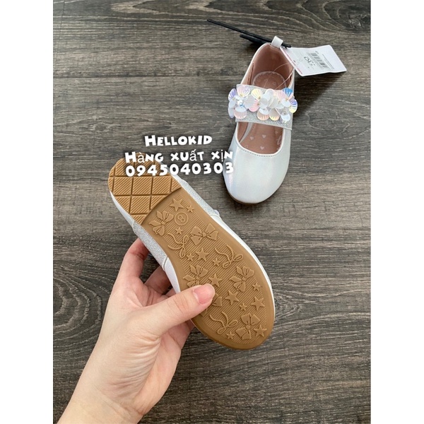 Giày búp bê gắn nơ qua chun co giãn