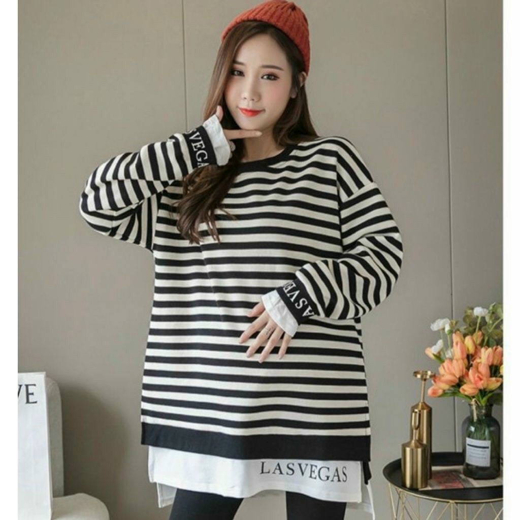Áo bầu THU ĐÔNG DỰ TIỆC HOẶC ĐI CHƠI ĐẸP GIÁ RẺ THIẾT KẾ kẻ sọc cá tính CHẤT COTTON CO GIÃN A6