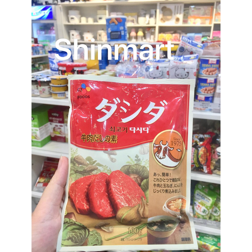 Hạt nêm bò CJ 100g cho bé ăn dặm hàng Nhật chuẩn, date mới 05.02.2022
