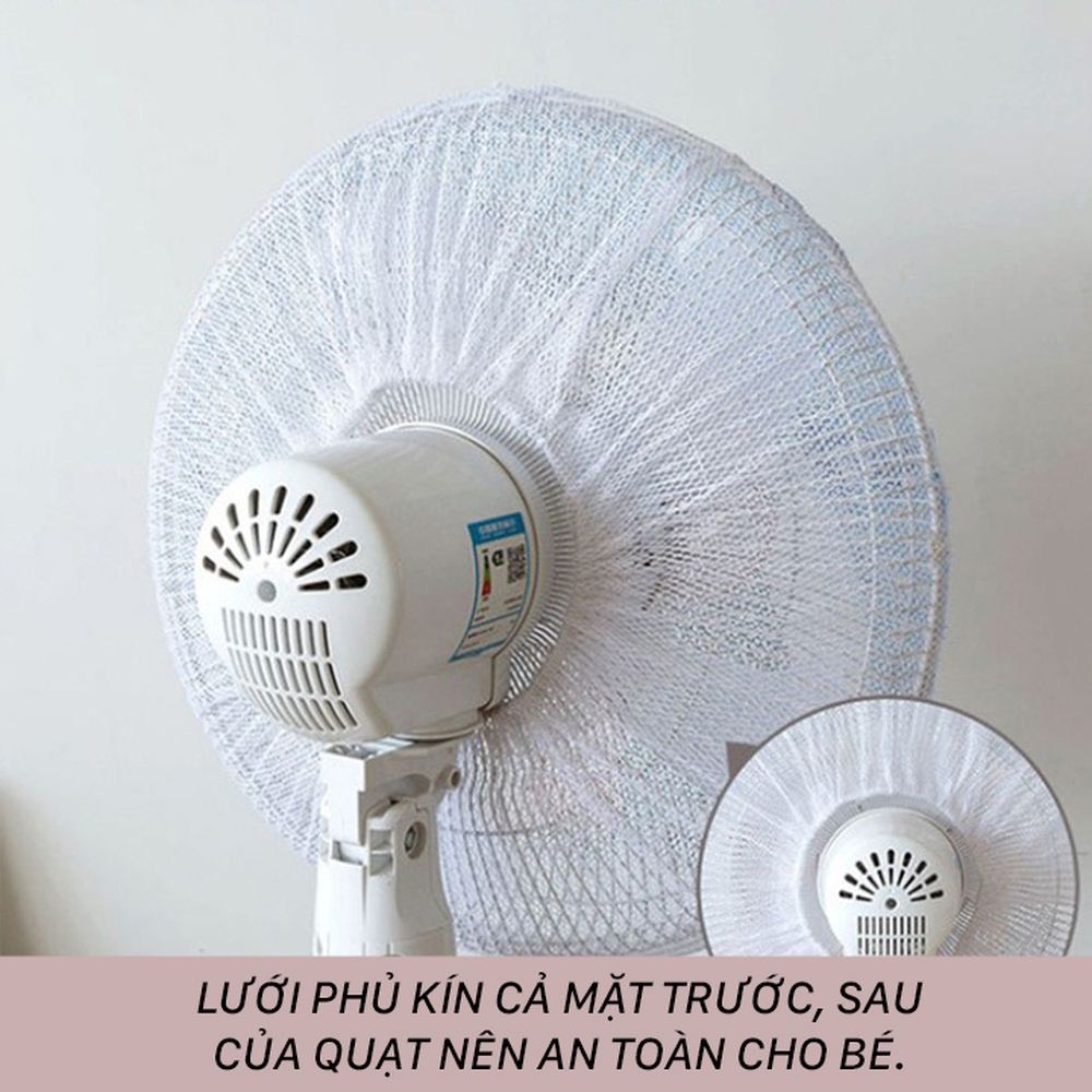 Lưới bọc lồng quạt an toàn cho bé