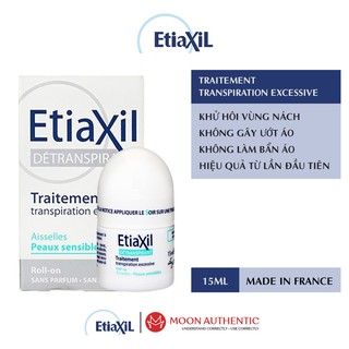 Lăn nách ETIAXIL Pháp 15ml, Khử mùi hôi, mồ hôi, không gấy ô vàng áo