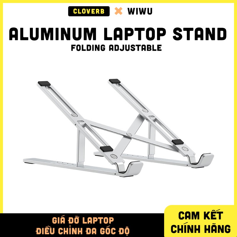 Giá Đỡ Laptop Stand WiWU S400 Bằng Nhôm, Có Thể Gấp Gọn, 6 Mức Độ Điều Chỉnh Độ Cao, Hỗ Trợ Tản Nhiệt Cho Macbook, iPad