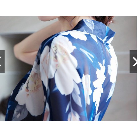 MỚI*Áo Choàng Ngủ Hoa Xanh Cao Cấp