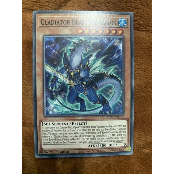bài yugioh: gladiator beast vespasius