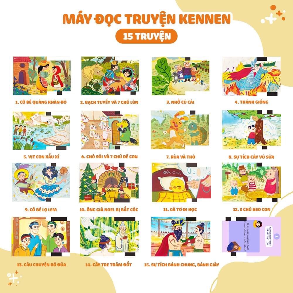 Máy đọc truyện Kennen- Máy đọc thẻ truyện tranh tư duy bảo hành 6 tháng