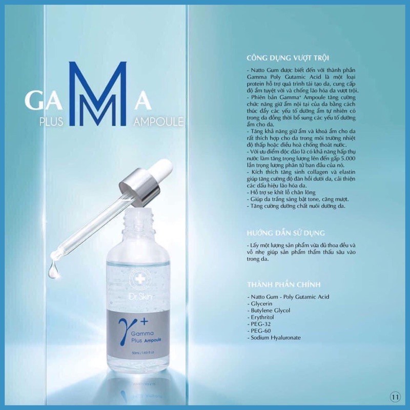 Tinh chất cấp ẩm và khóa ẩm chuyên sâu IDr Skin Gamma plus ampoule_Serum 50ml